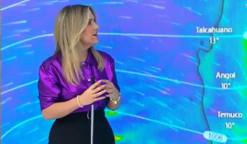 Michelle Adam y el pronóstico del tiempo en Tu Día