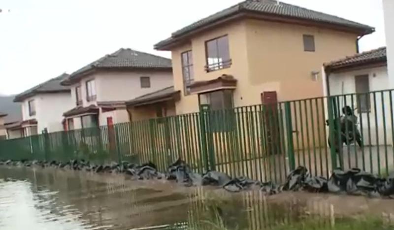 Registro de casas inundadas en Isla de Maipo