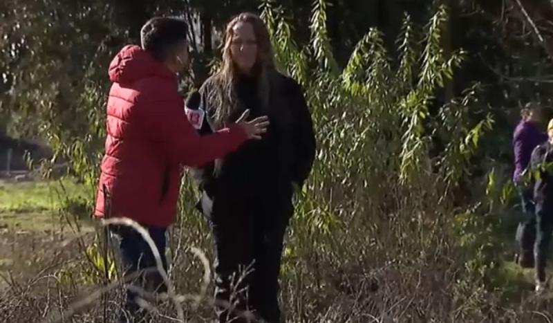 Equipo de Tu Día reporteando en medio del accidente en Río Millahue