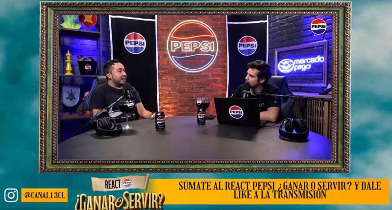 Poeta en React Pepsi de Ganar o Servir