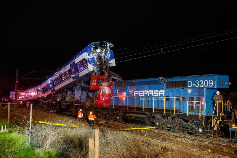 Accidente ferroviario en San Bernardo - Agencia Uno