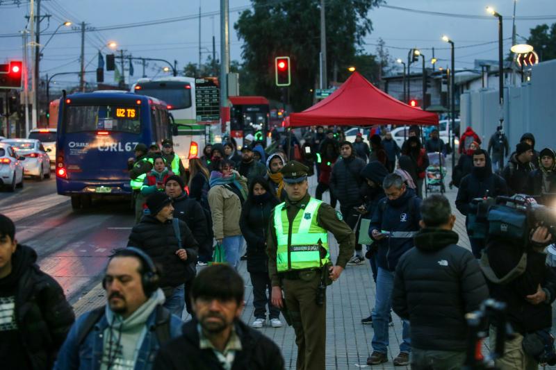 Fallas en la estación Hospital El Pino del Metro de Santiago - Créditos Aton Chile