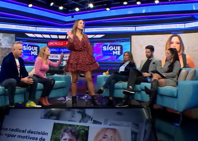 Julia Vial tuvo que intervenir para frenar la acalorada discusión de Daniela Aránguiz y Daniella Campos.