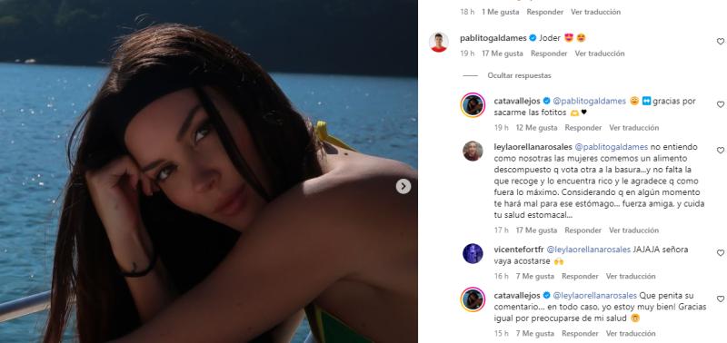 Catalina Vallejos respondió al 'hate' que recibió en Instagram.