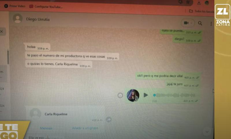 Diego Urrutia evitó referirse a los dichos de su ex polola.