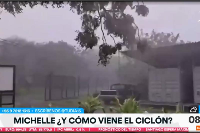 El ciclón en Rapa Nui