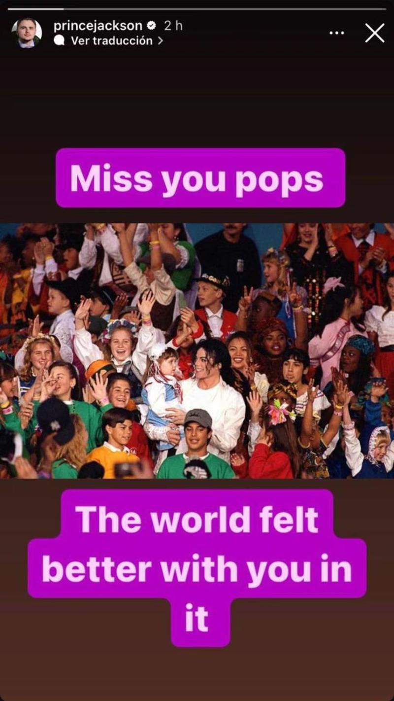 Prince Jackson hace homenaje en Instagram a 15 años de la muerte de Michael Jackson