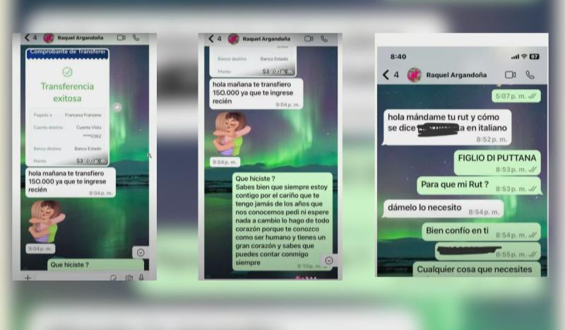 Capturas compartidas por Francesca Franzese