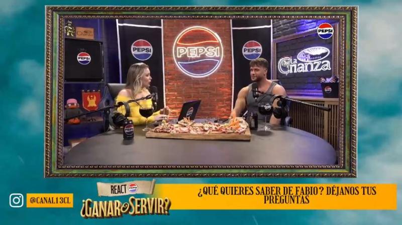 Fabio Agostini en el React Pepsi de Ganar o Servir