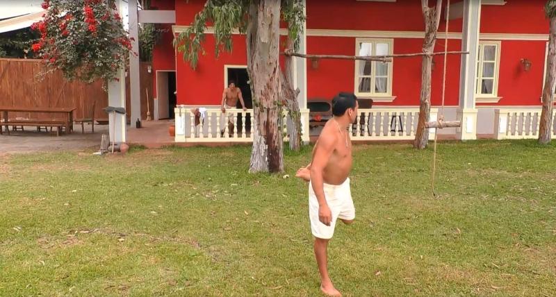 Facundo ve a Luis Mateucci entrenar en Ganar o Servir