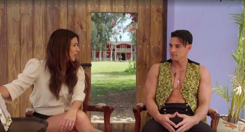 Facundo en entrevista con Karla Constant antes de ingresar a Ganar o Servir