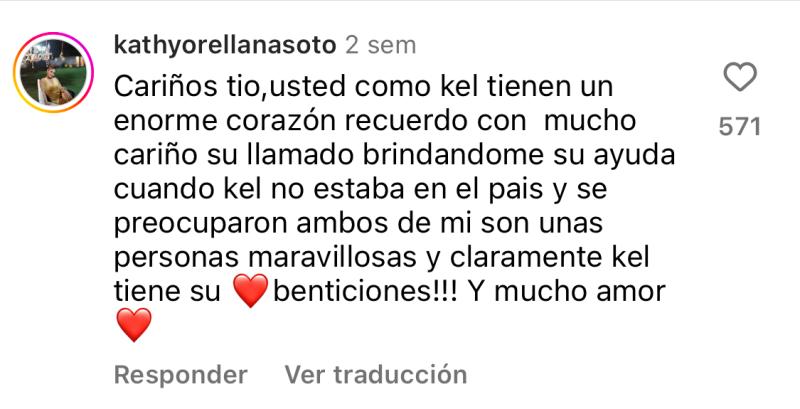 Kathy Orellana y su emotivo mensaje para Kel Calderón y su padre - Instagram