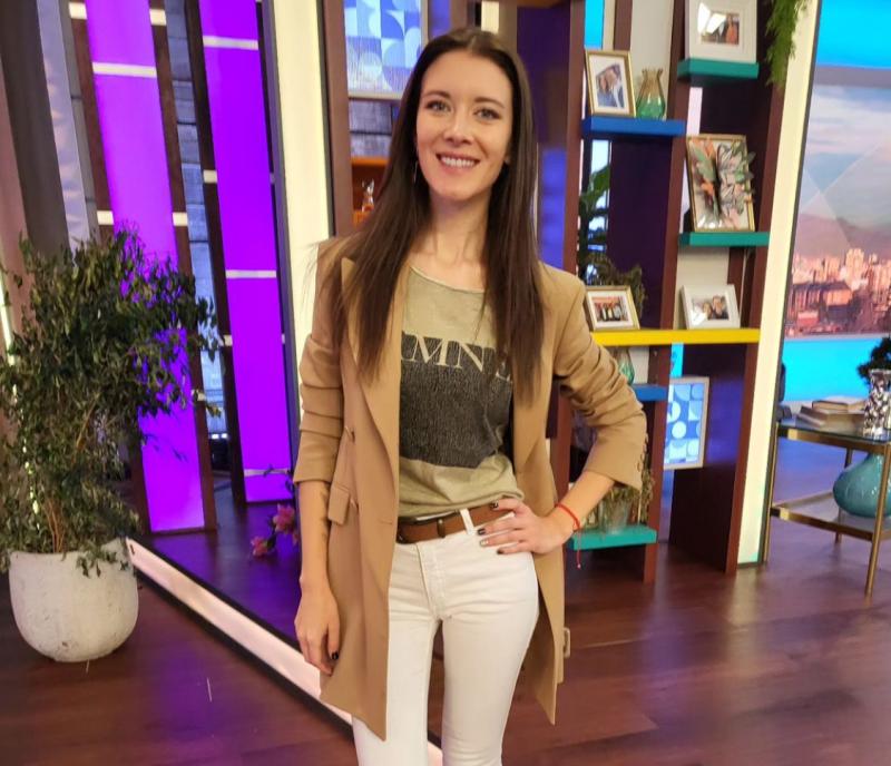 Carla Jara llegó a TVN