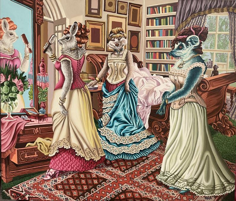 Ilustradora chilena "Maliki" presenta sus obras en el Museo Nacional de Bellas Artes