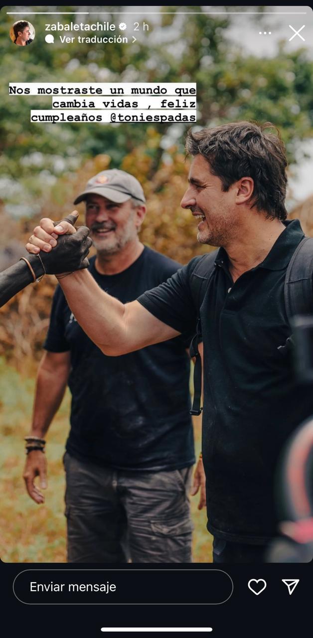 Jorge Zabaleta - Saluda a Toni Espadas en su Instagram