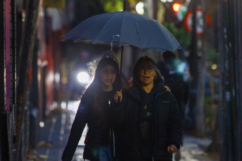 Lluvia en la Región Metropolitana - Créditos: ATON