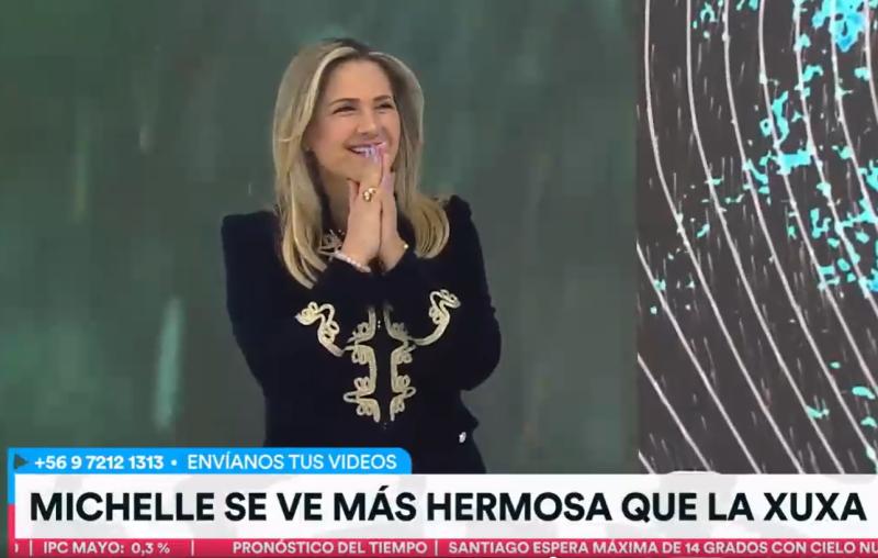 Michelle Adam sorprendió con chaqueta al más puro estilo de Xuxa - Créditos captura "Tu Día"