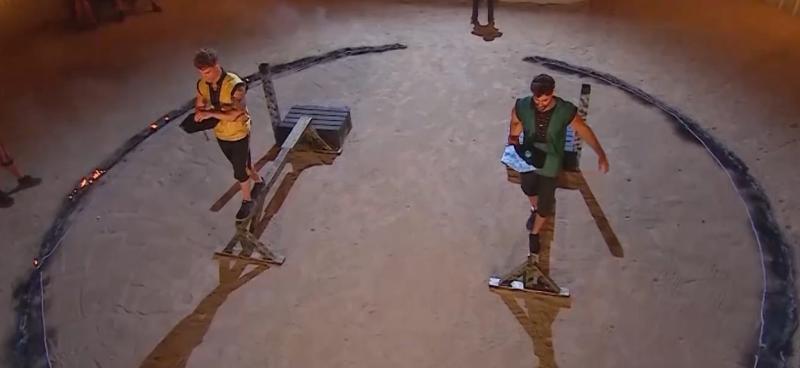 Austin compitiendo contra Rai en Ganar o Servir