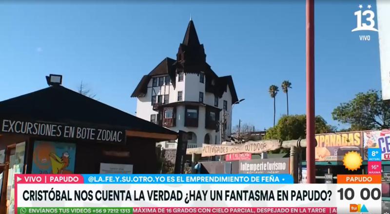 Nacho Gutiérrez se asustó con el Chalet Recard de Papudo - Créditos Tu Día