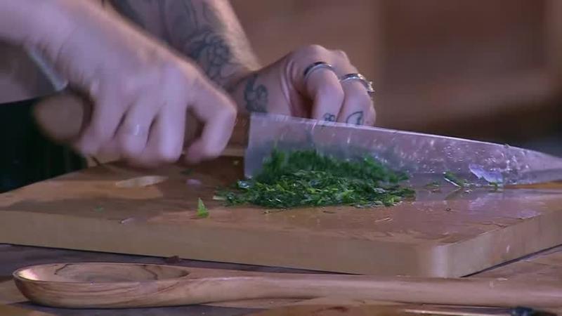 Los preparativos de la cena.