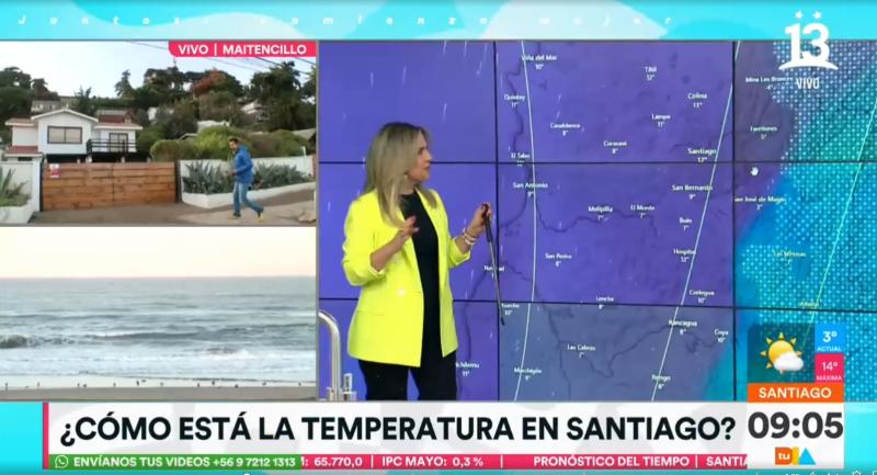 Pronóstico del tiempo para Santiago - Créditos captura "Tu Día"