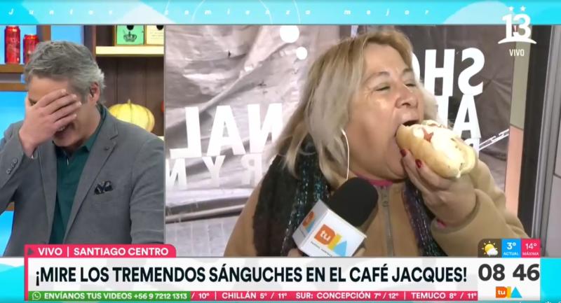 José Luis Repenning recibe fuertes piropos de simpática señora - Créditos captura "Tu Día"