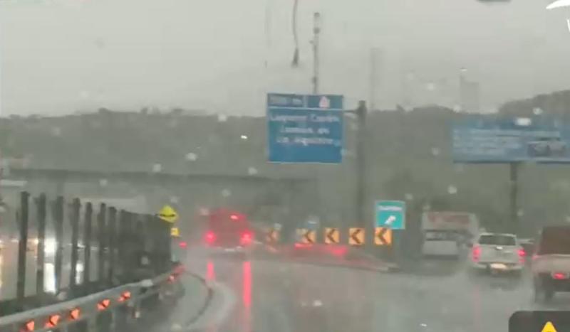 intensas lluvias en Santiago