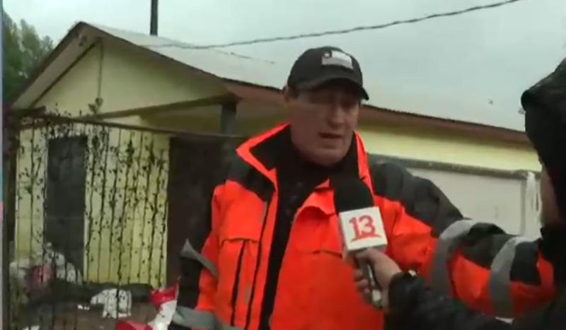 Vecinos en emergencia por el desborde del Río Andalién en Santa Rita, Concepcion