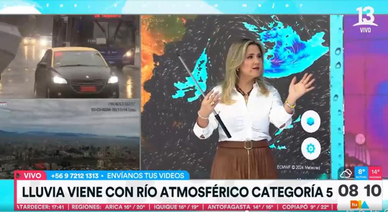 La lluvia vuelve esta semana a la capital - Créditos: captura "Tu Día"