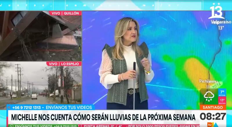 Lluvias regresarán la próxima semana a la región Metropolitana - Créditos: captura de pantalla