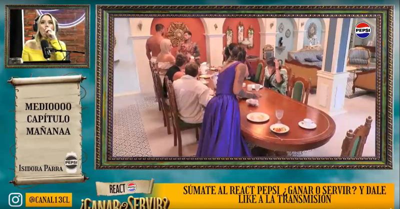 Luis se levanta para pelear con Fabio en React Ganar o Servir con Pía Pérez