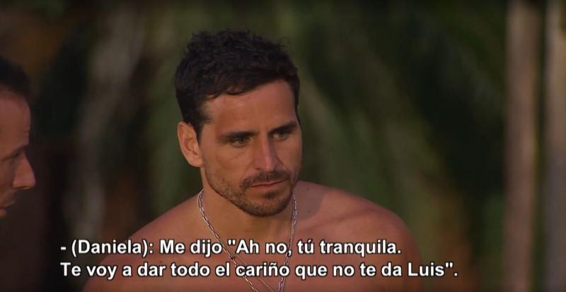 Daniela Colett cuenta a Luis lo que le dijo Pangal en Ganar o Servir