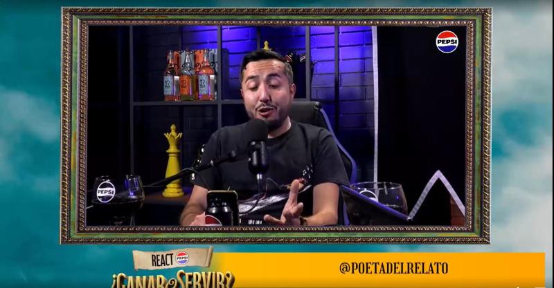 Poeta en React Pepsi de Ganar o Servir