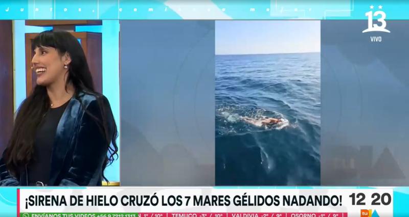 Bárbara Hernández visitó el set de "Tu Día" - Créditos captura Canal 13