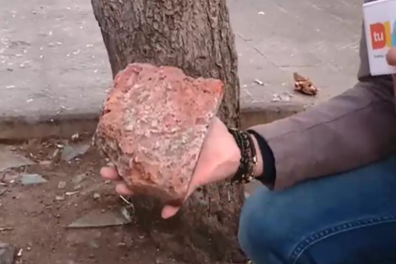 Agresión a Carabineros en Barrio Franklin