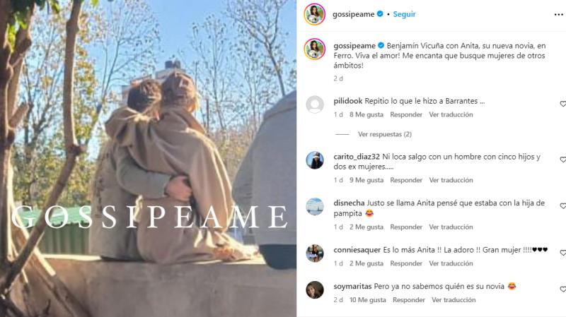 Benjamín Vicuña es captado por primera vez junto a su nueva pareja.