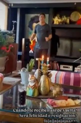 Jorge Zabaleta sorprendió a su esposa con romántica escena.