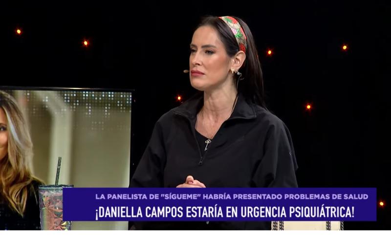 Adriana Barrientos señaló que Daniella Campos atraviesa delicado problema de salud.
