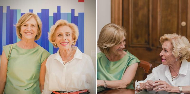 La alcaldesa Evelyn Matthei junto a Mary Rose Mac-Gill, quien falleció a sus 90 años.