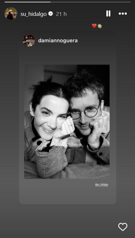 Susana Hidalgo junto a Damián, hijo de Héctor Noguera.