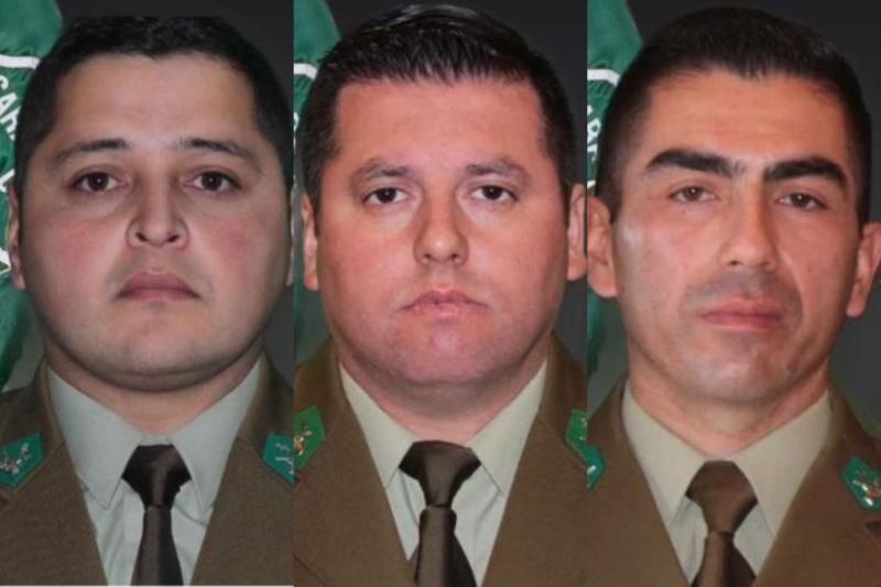 Los carabineros que perdieron la vida el pasado 27 de abril