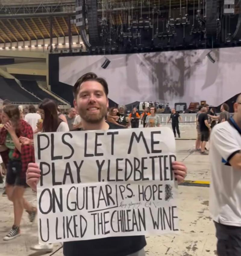 Chileno tocó con Pearl Jam