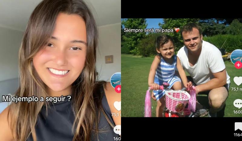 Rafaela Bruce, hija de Roberto Bruce y Andrea Sanhueza - Tik Tok