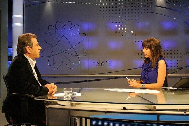 Macarena Puigrredón en Tele13 junto al expresidente Eduardo Frei