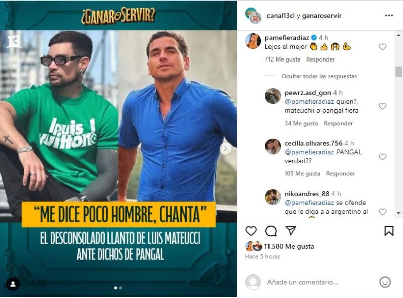La opinión de Pamela Díaz sobre la feroz pelea de Pangal y Mateucci en Ganar o Servir