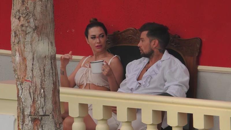 Luis Mateucci junto a Daniela Colett dentro de ¿Ganar o Servir?