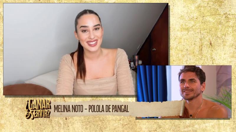 Meli Noto le envía mensaje a Pangal en Ganar o Servir