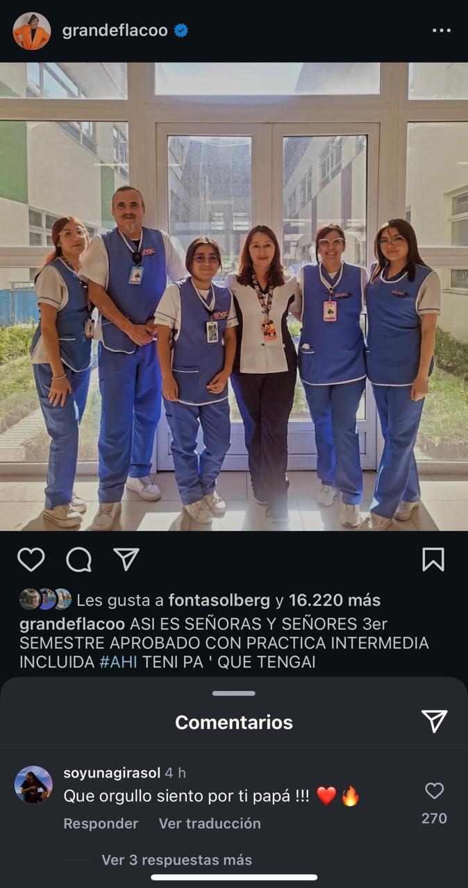 Hija de Paul Vásquez - Instagram