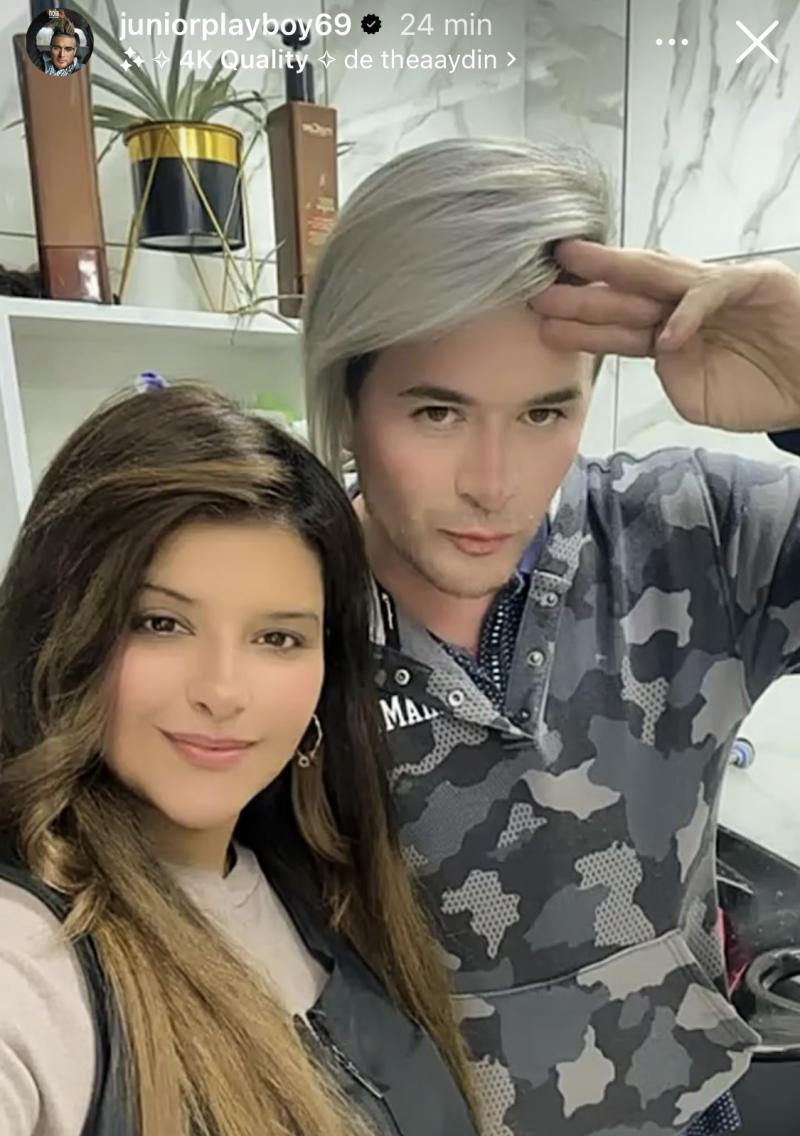 El nuevo look de Junior Playboy - Instagram