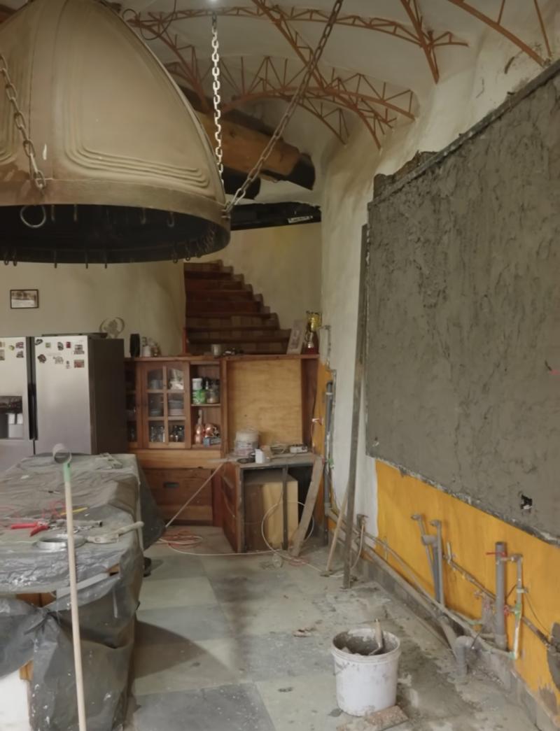 El antes de la cocina de Pangal Andrade - Instagram